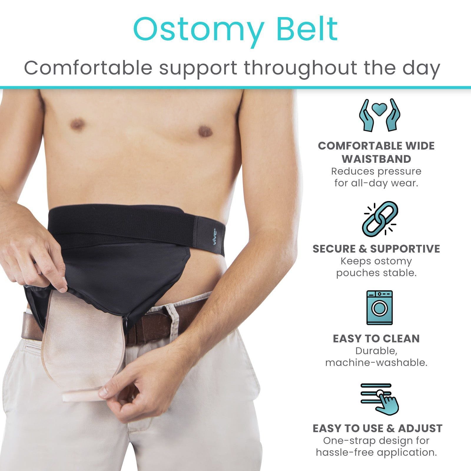Ostomy Support Belt
