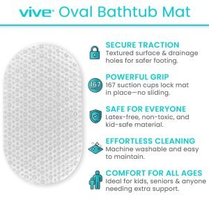 26" Oval Bath Mat