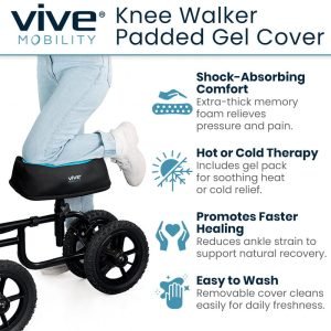 Foam Knee Walker Pad with Comfort Gel