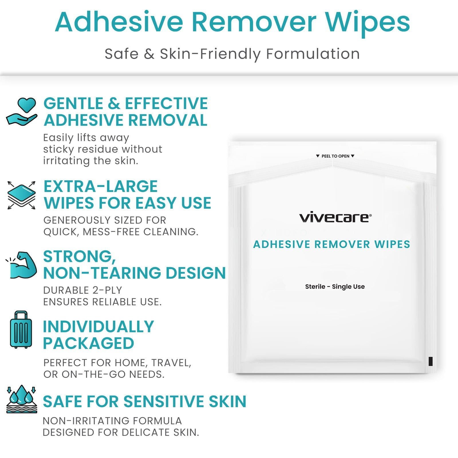Adhesive Remover Wipes