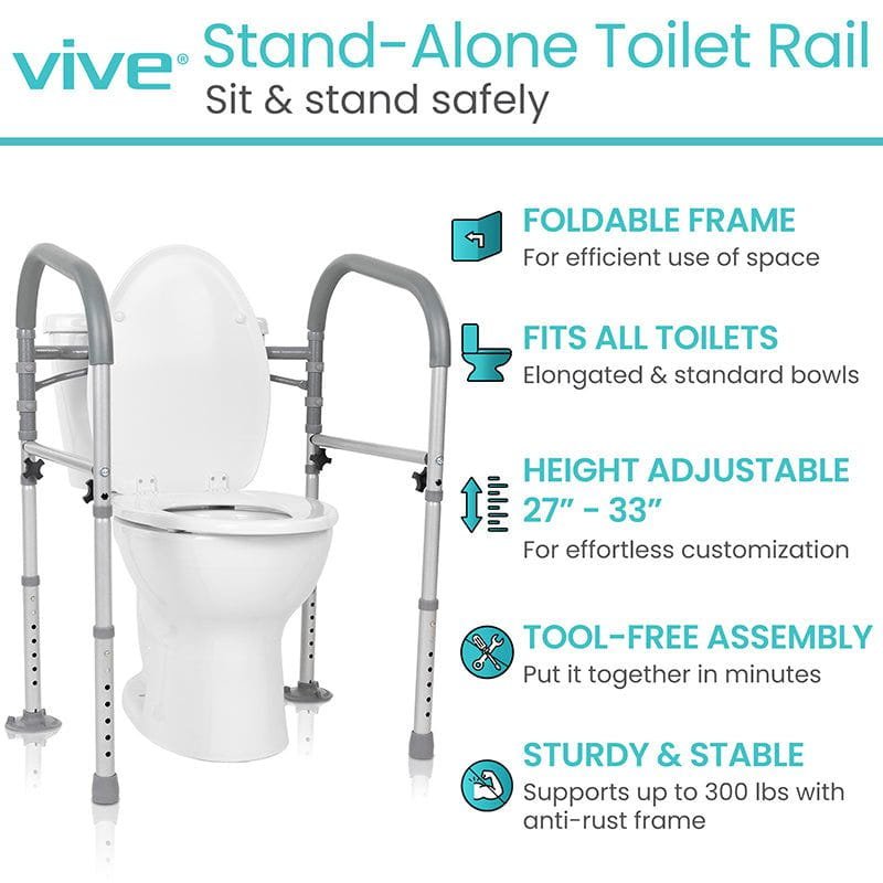 Toilet Safety Frame with Handles
