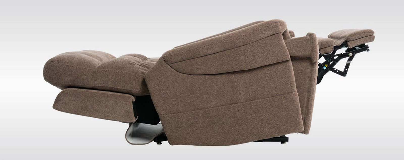 VivaLift Ultra PLR-4955S power lift recliner with footrest extended and hideaway armrest storage
