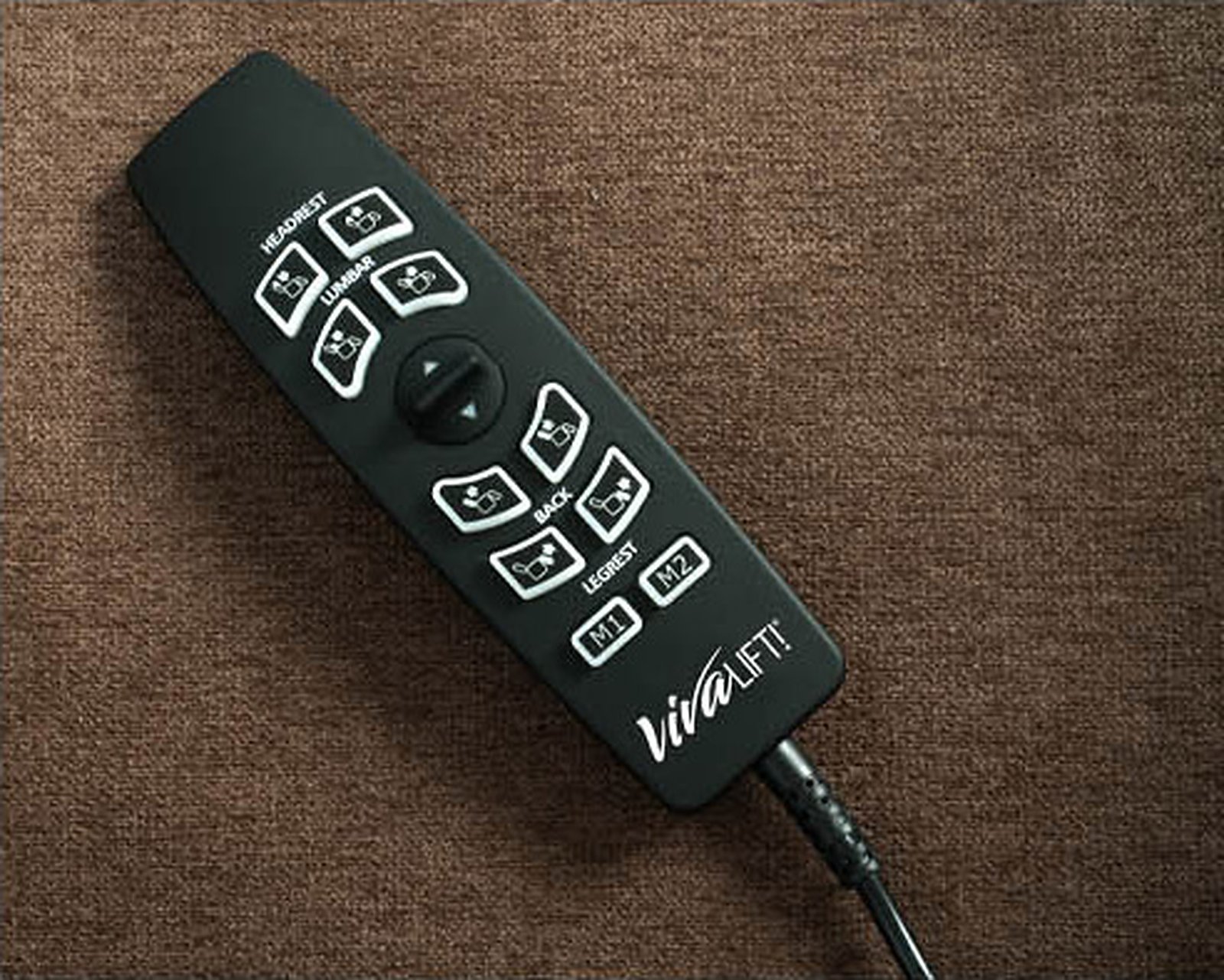 VivaLift Metro 2 PLR-925 power lift recliner remote with headrest, lumbar, back and legrest controls